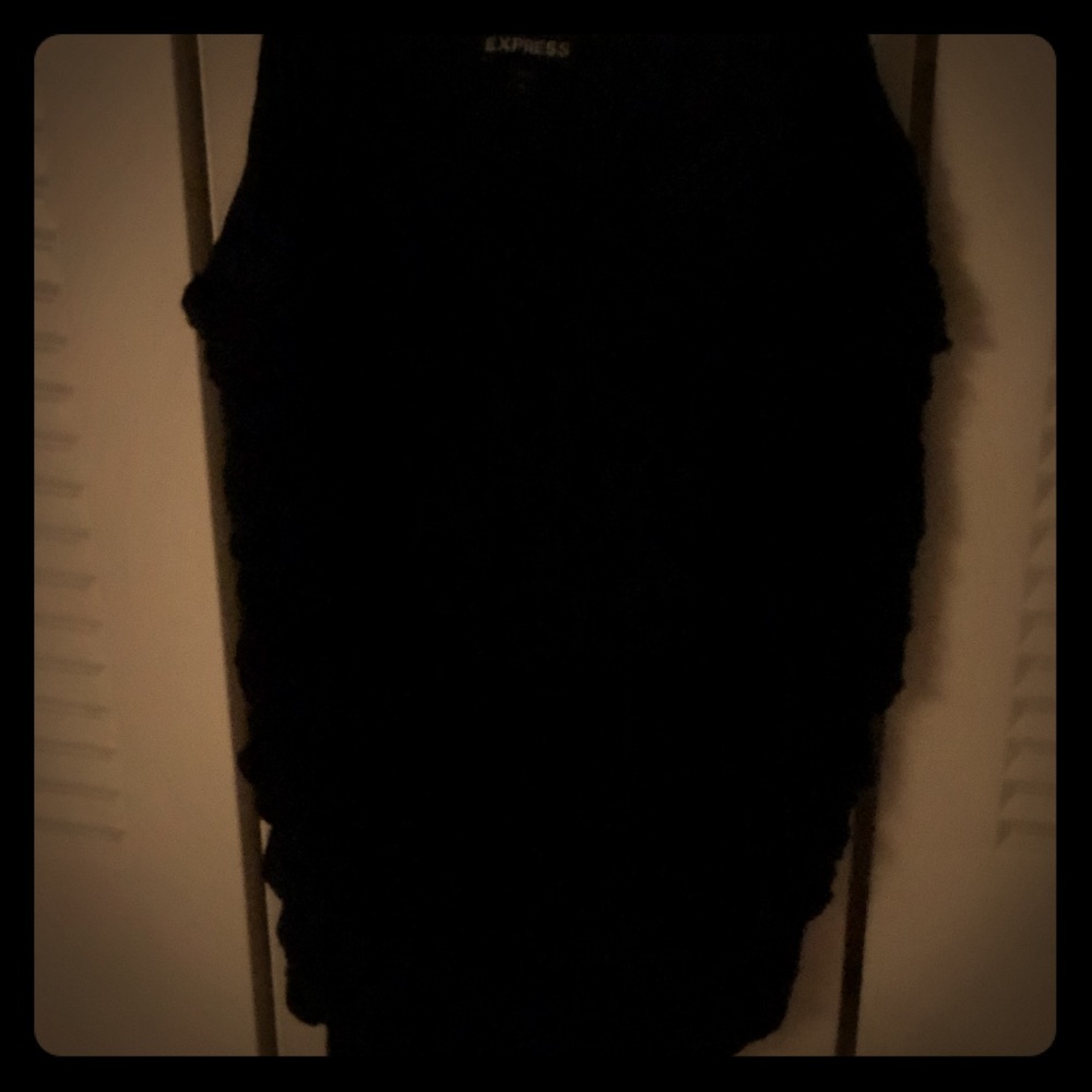 Express lace ruffled/layered tank